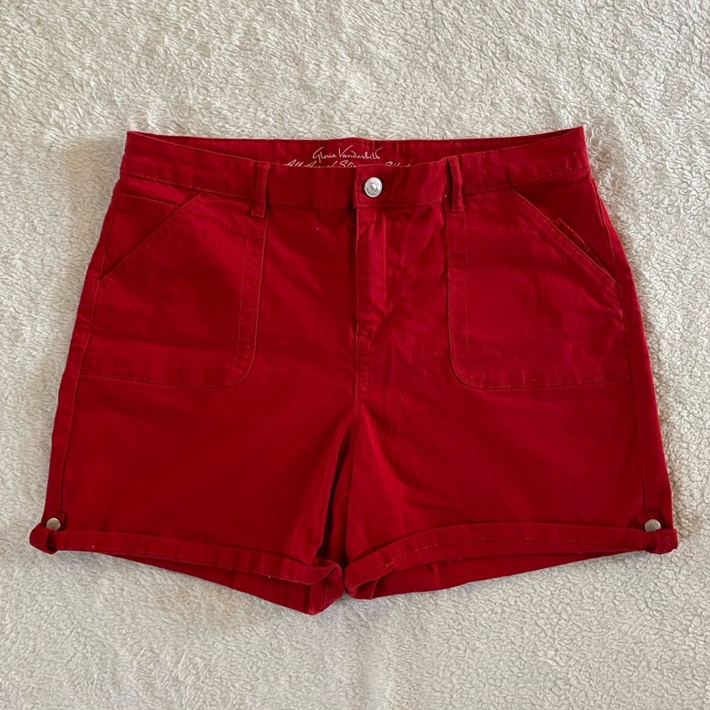 Red Gloria Vanderbilt Shorts